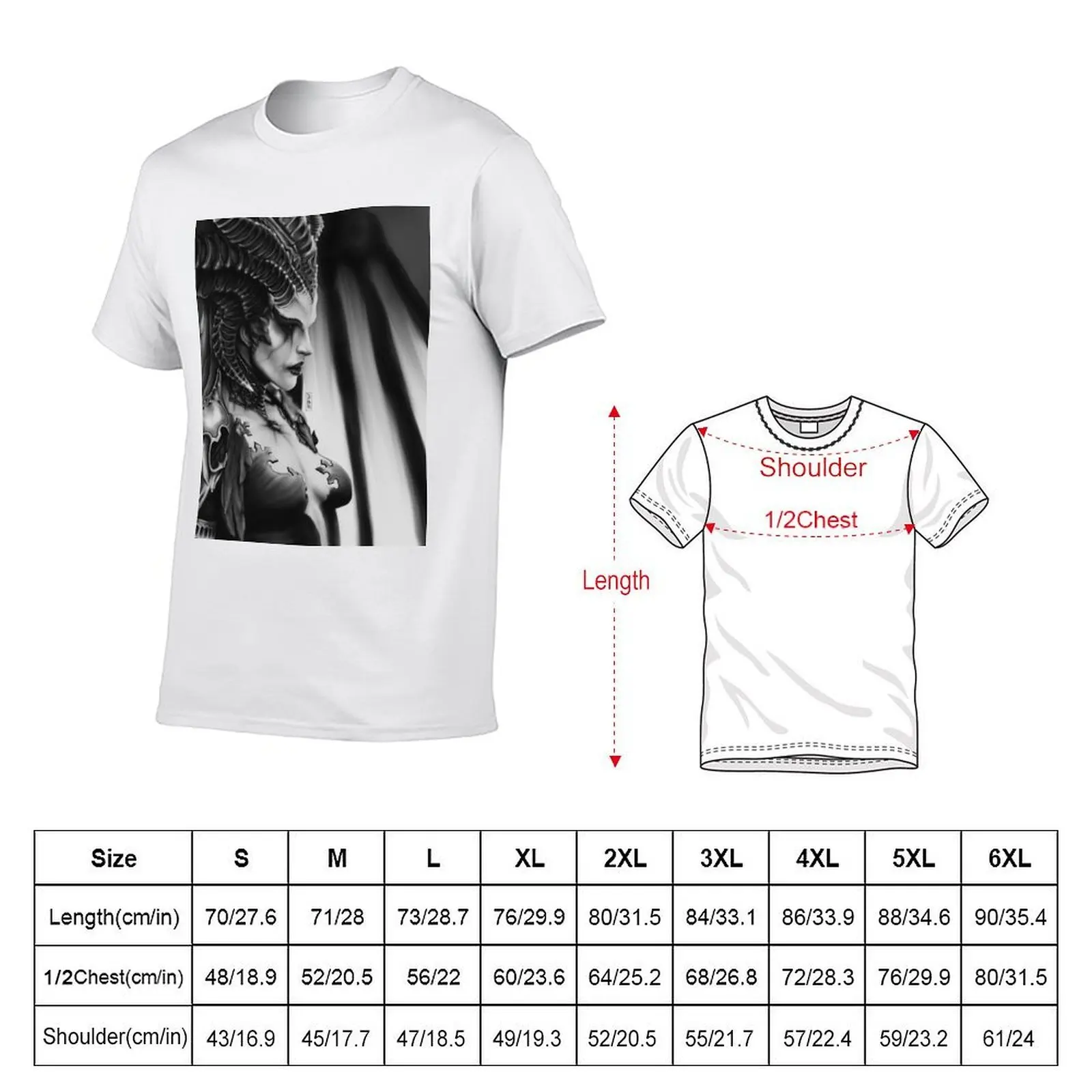 Lilith (Diablo IV) T-Shirt t shirts designer t shirts for man graphic vintage T-Shirt