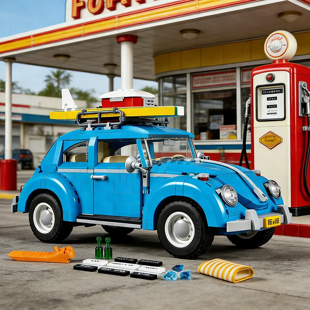 

Car Bricks Bus Compatible 10252 Blocks Model Building Blocks 1167PCS for Boys Girls Adult Birthday Gifts Toys for Children