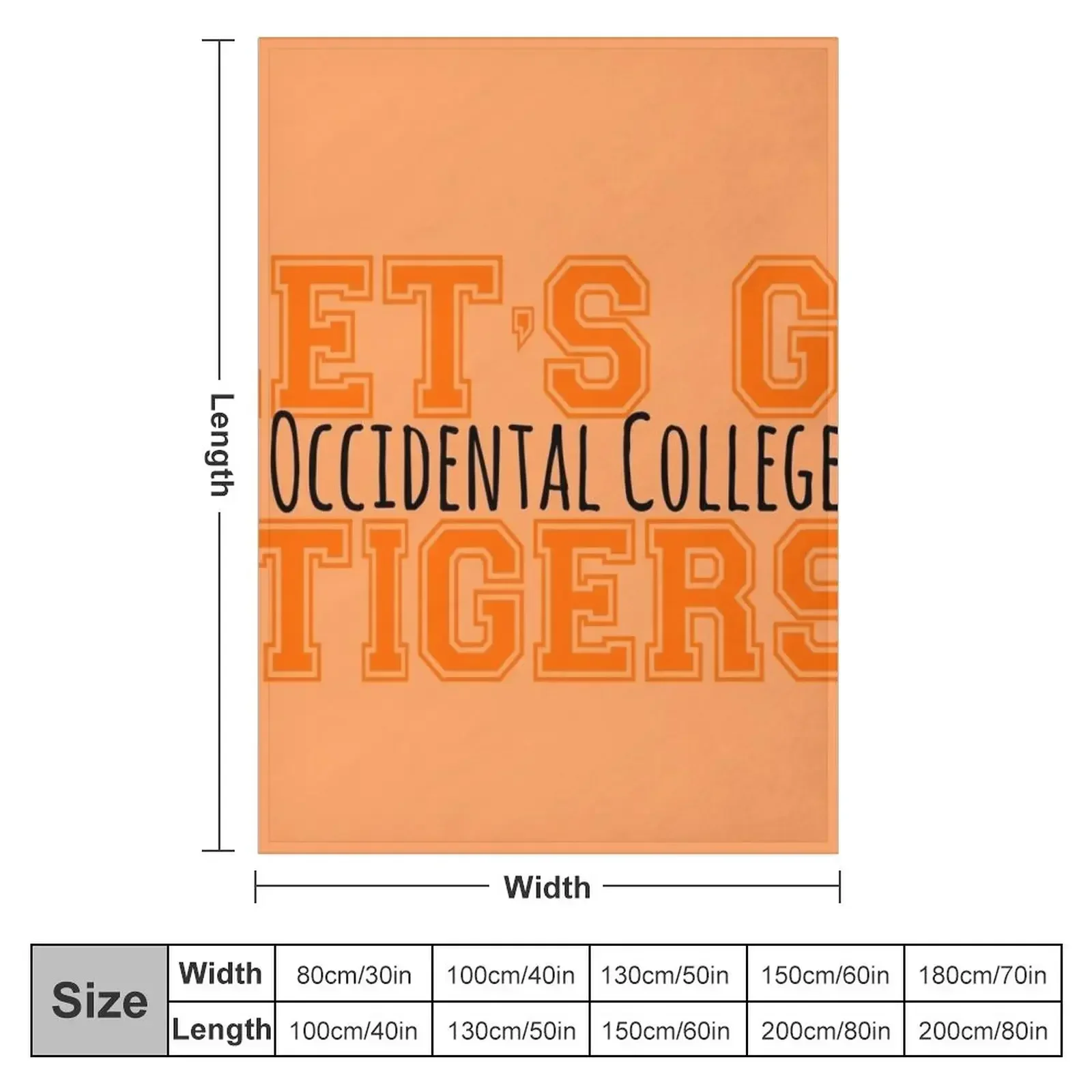 Occidental College Throw Blanket Flannel Travel for sofa Flannels Blankets