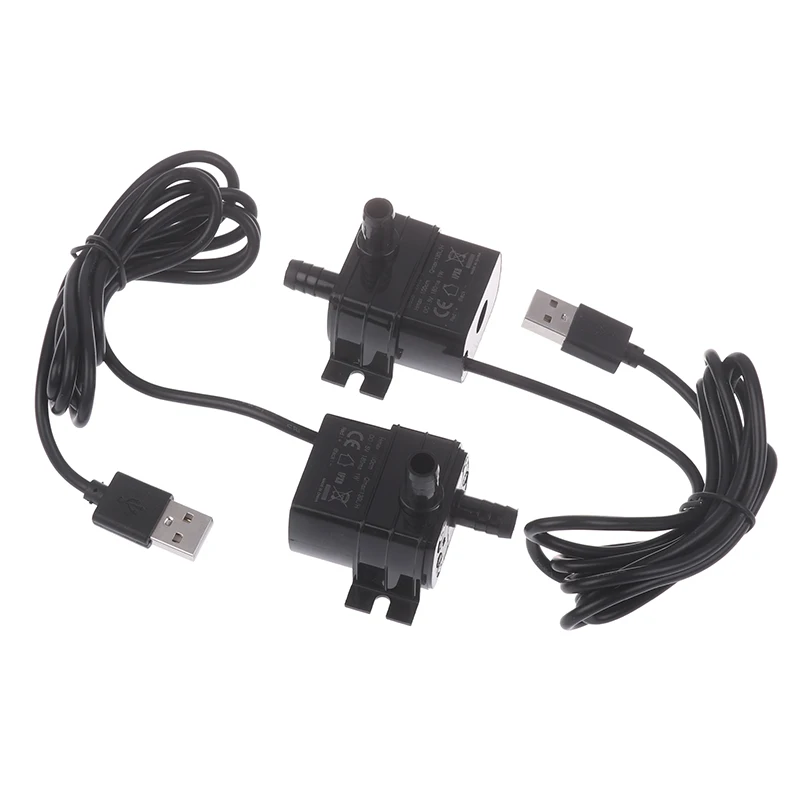 New Ultra-quiet Brushless DC USB Water Pump 5V 1W 130L/H Lift 100CM Submersible Fountain Aquarium Circulating Micro Water Pump