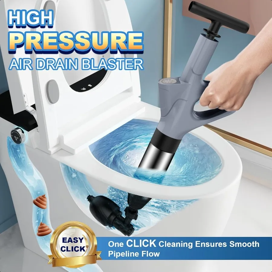 مكبس المرحاض عالي الجودة مكبس المرحاض اوجير استنزاف الهواء الناسف مع المكبس الثقيل في الوقت الحقيقي للحمام والسباكة