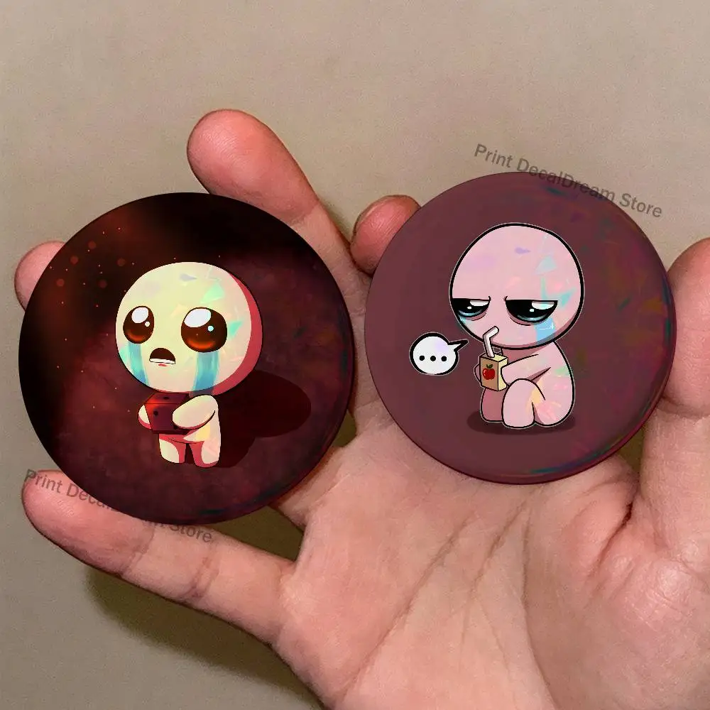 

Cool The B-Binding of I-Isaac Enamel Pins Cartoon Characters Badge Fashion Jewelry Accessories Round Snap-in Brooch on Backpack