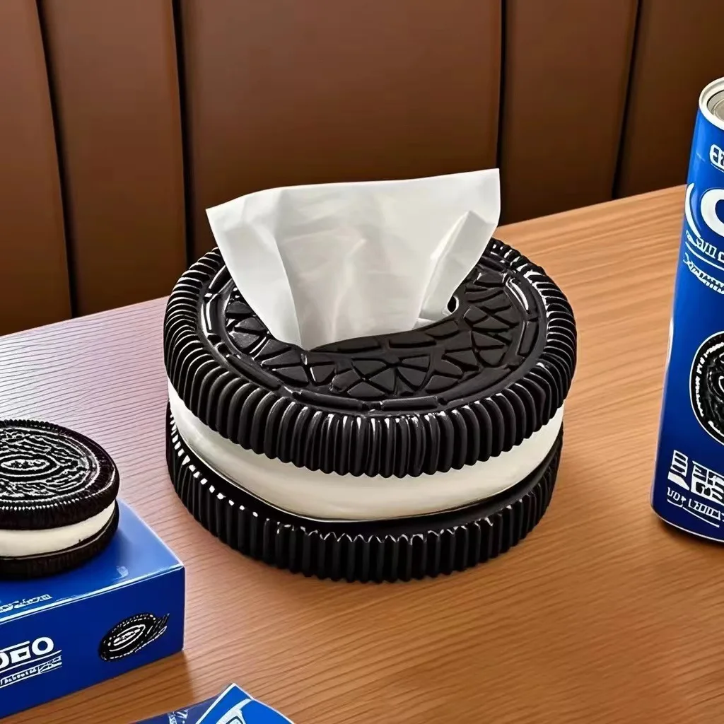

Creative Cookie Style Minimalist Tissue Box - Stylish Home Decor for Living Room, Bedroom & Office, Premium Aesthetic Desktop