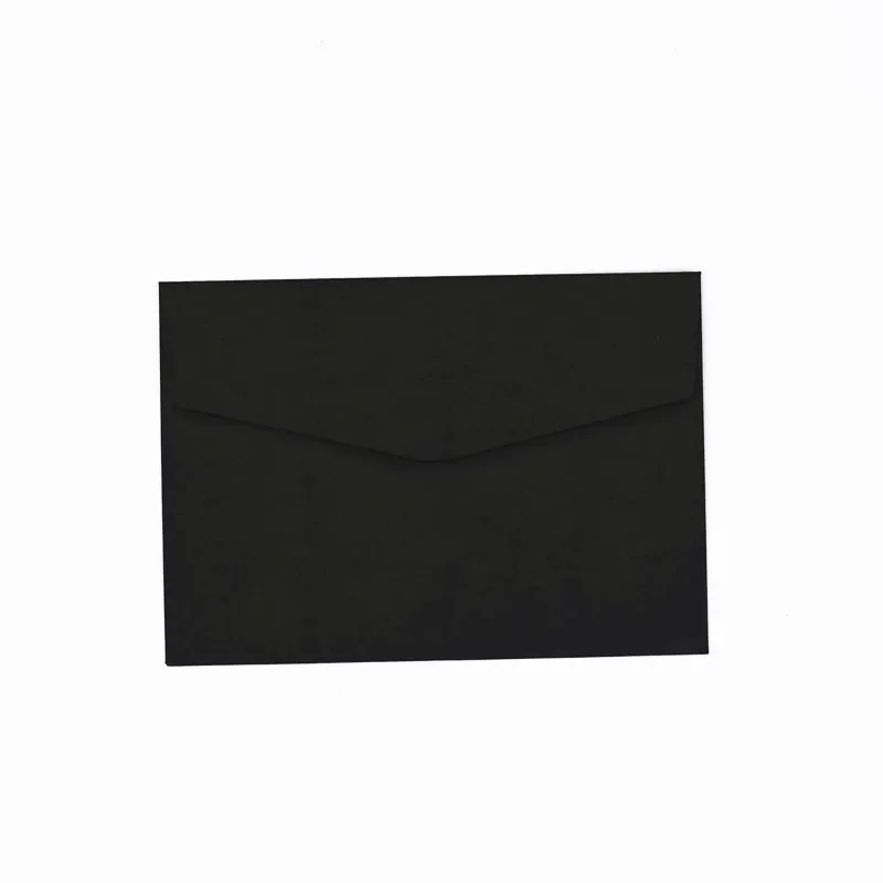 11.5x8.2cm Size 10pcs/pack Small Mini Paper Envelopes ID Card Packing Colorful Color Letter Envelope Blue Red Black Kraft