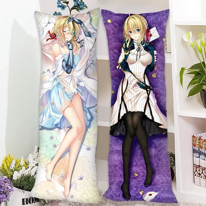 Violet Evergarden Cosplay Hug Body Pillow Pillowcase Anime Dakimakura Pillowcase Sleep Bedding Custom Pillow Cushion Cover DIY