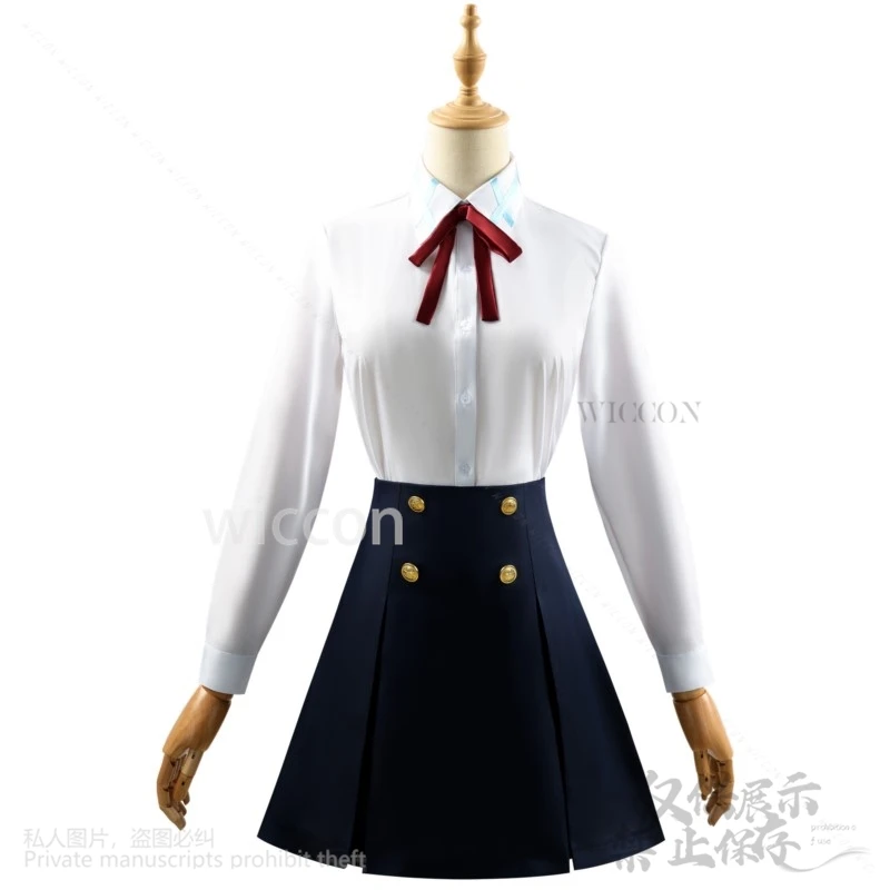 Disfraz de Anime Sword Art Online para mujer, Cosplay de saxuki Asuna, uniforme escolar JK, vestido con peluca, fiesta de Halloween y Navidad, Cos Roleplay