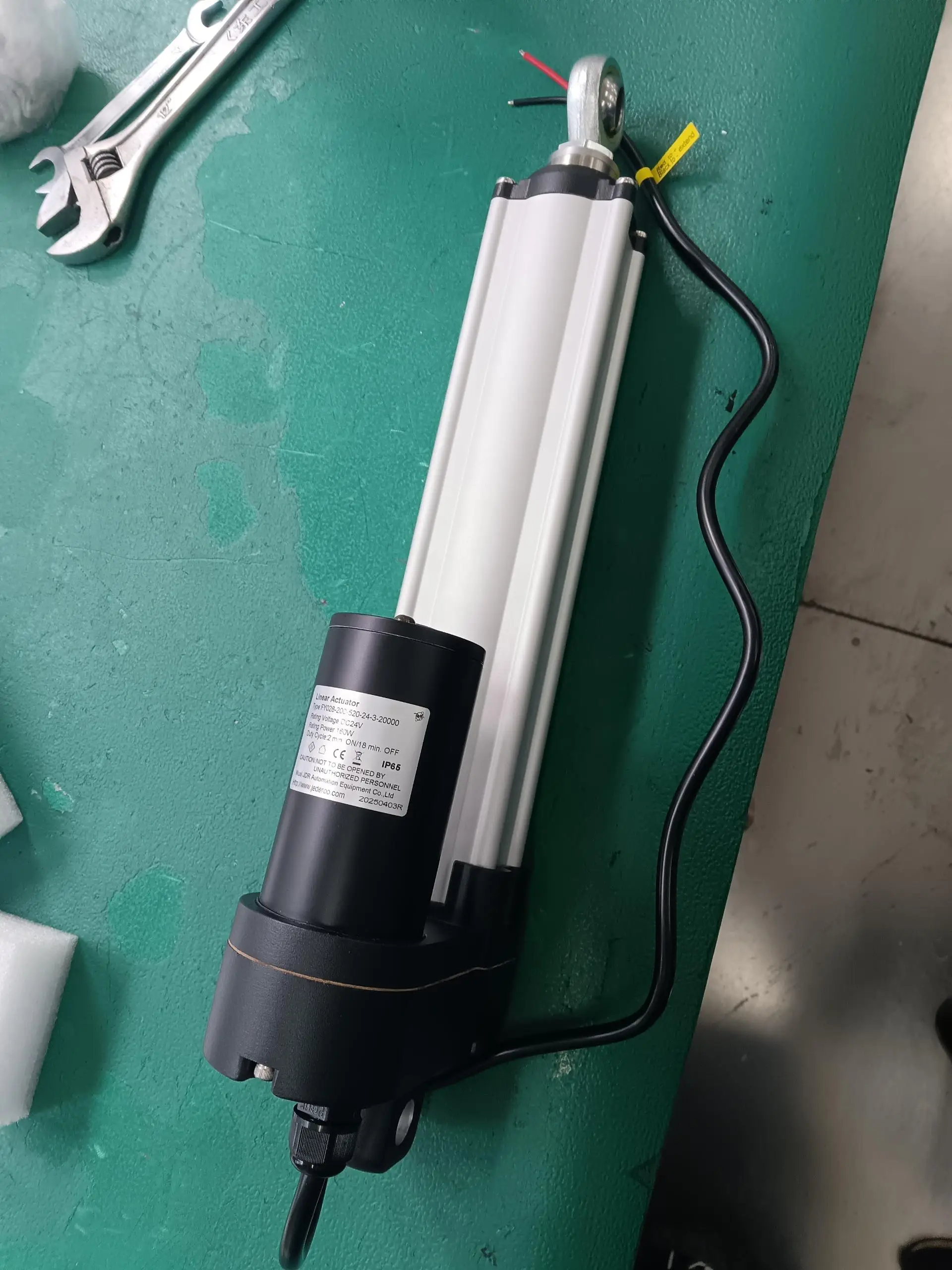 Adjustable Stroke Electric Linear Actuator for Solar Panel Systems Weatherproof, High Durability