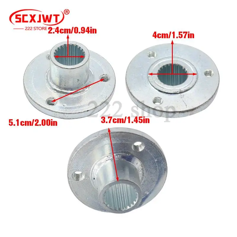 Bride de moyeu de bride à 3 trous de 5 pouces, siège de moyeu d'essieu avant et arrière, accessoires de ATV