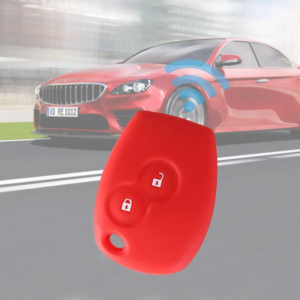 Silicone Car Key Case Cover 2 Buttons For Renault/Kangoo/ Dacia/Scenic/Megane/Sandero/Captur/Twingo/Modus