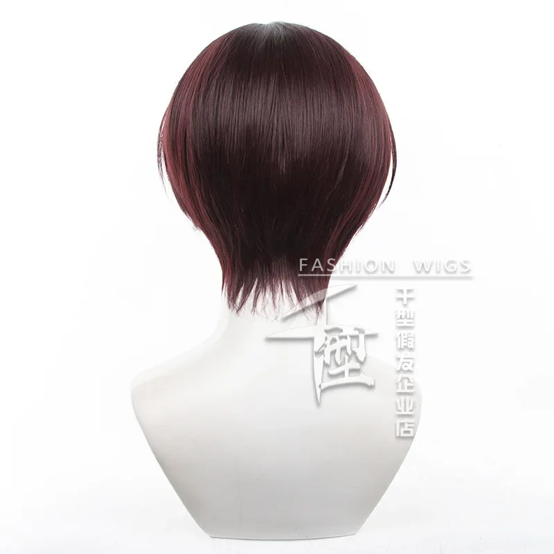 Hayato Suo Wig Cosplay Anime, Wig rambut merah Bofurin Haruka Sakura Halloween Roleplay, properti pesta