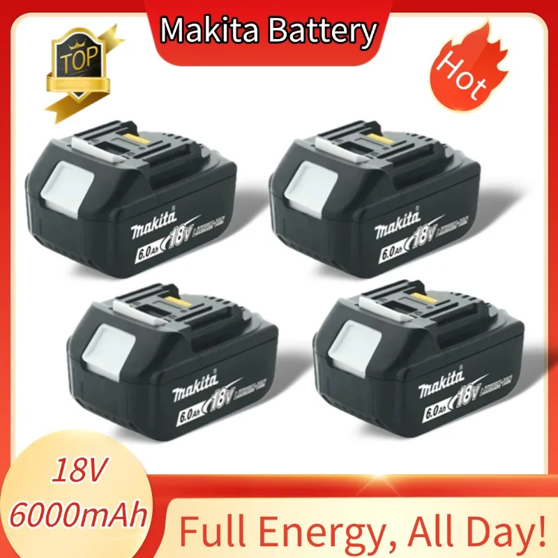 

Batterie makita 18v, Genuine Makita 18V 6Ah Lithium Battery, High Power Rechargeable Battery for Makita Power Tools