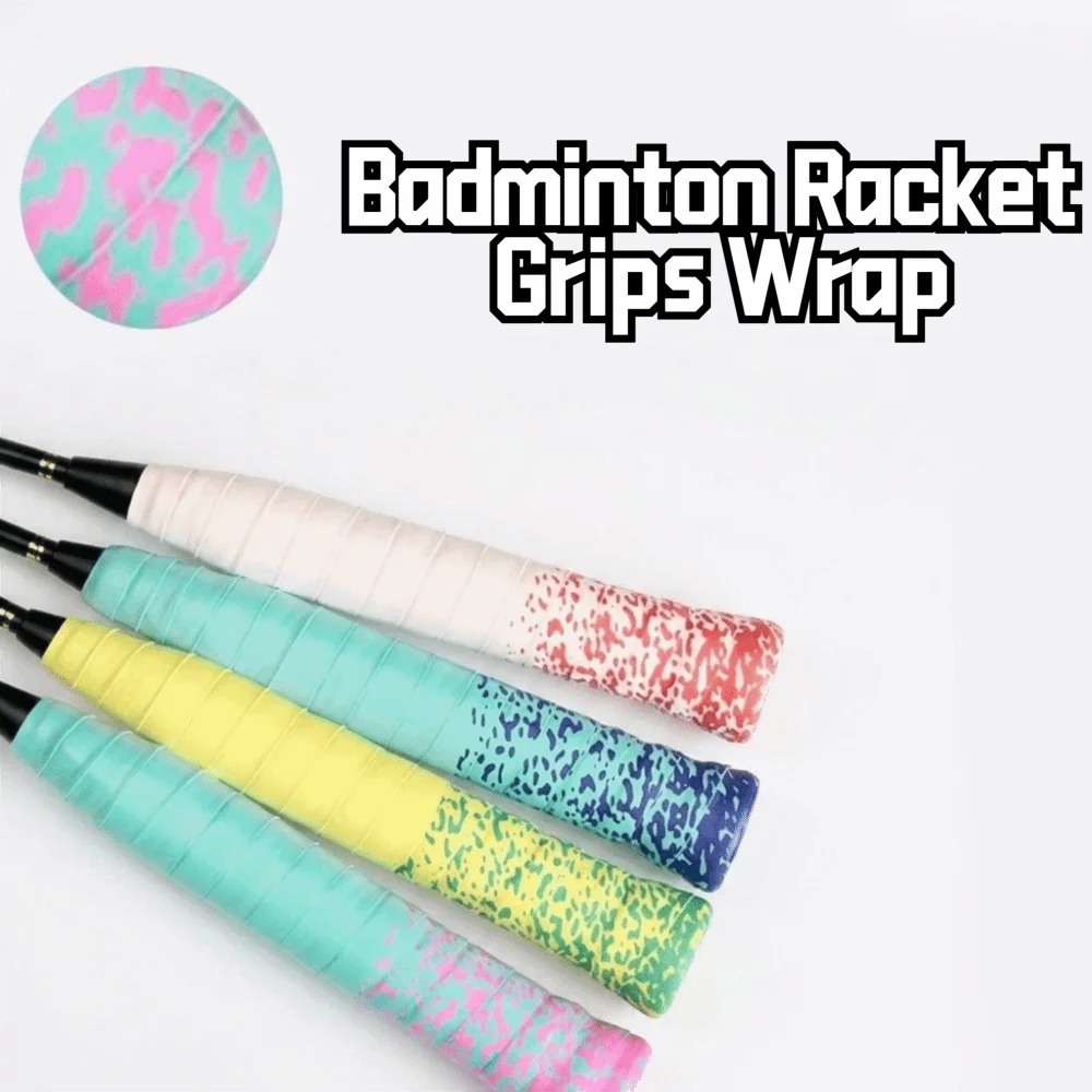 Anti-slip Badminton Handle Wrap Tape Shock-Absorbing Wear-resistant Badminton Racket Grips Wrap Sweat-Absorbent