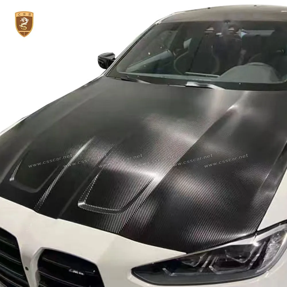 OEM Style Dry Carbon Fiber Front Engine Bonnet Hood For BMW M3 G80 / M4 G82 G83 Car Exterior Protector Front Hood Body Kit