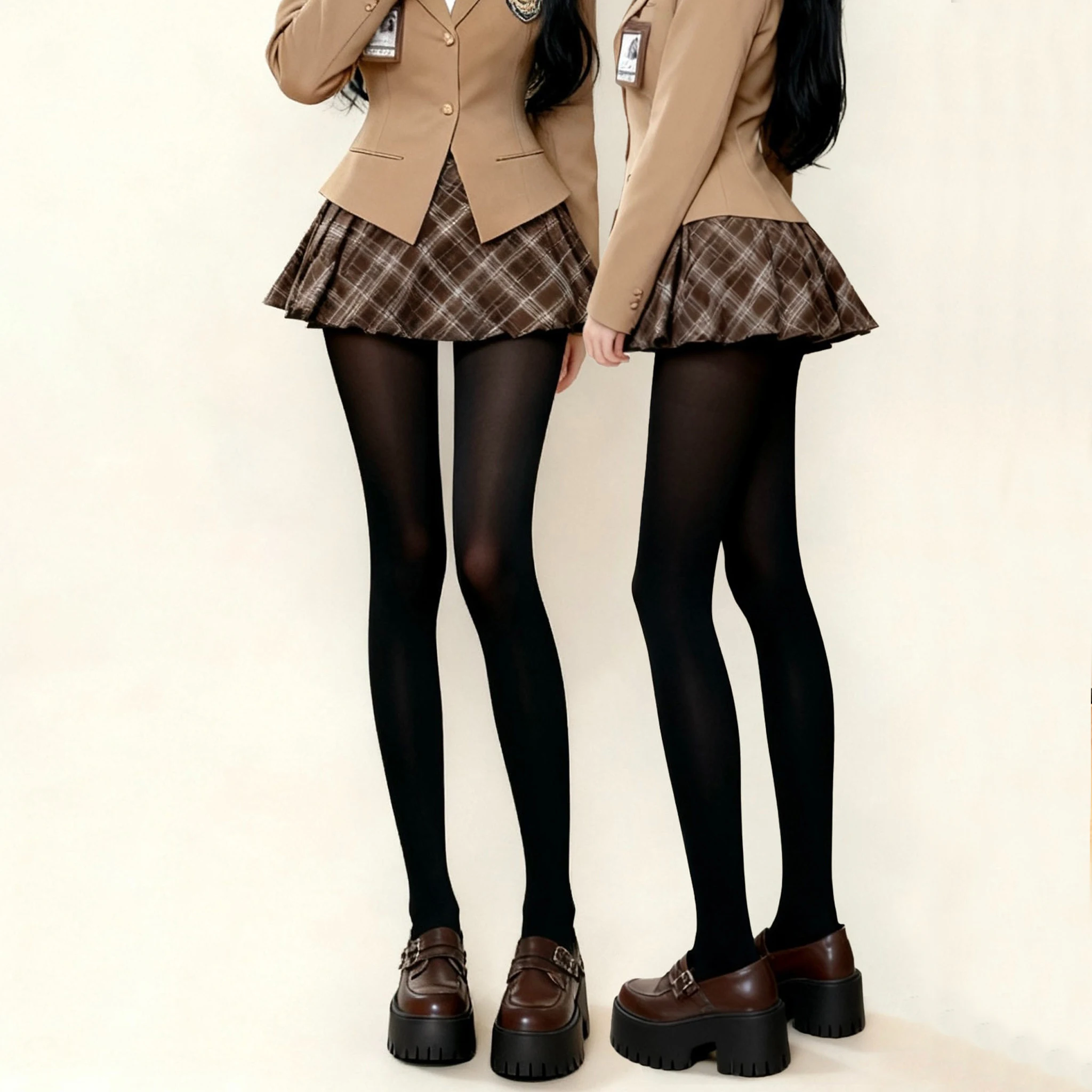 Mallas cálidas de invierno para mujer, pantalones térmicos, pantimedias Polares, pantalones forrados con calcetines, medias de terciopelo, efecto piel, mallas de lana de cintura alta