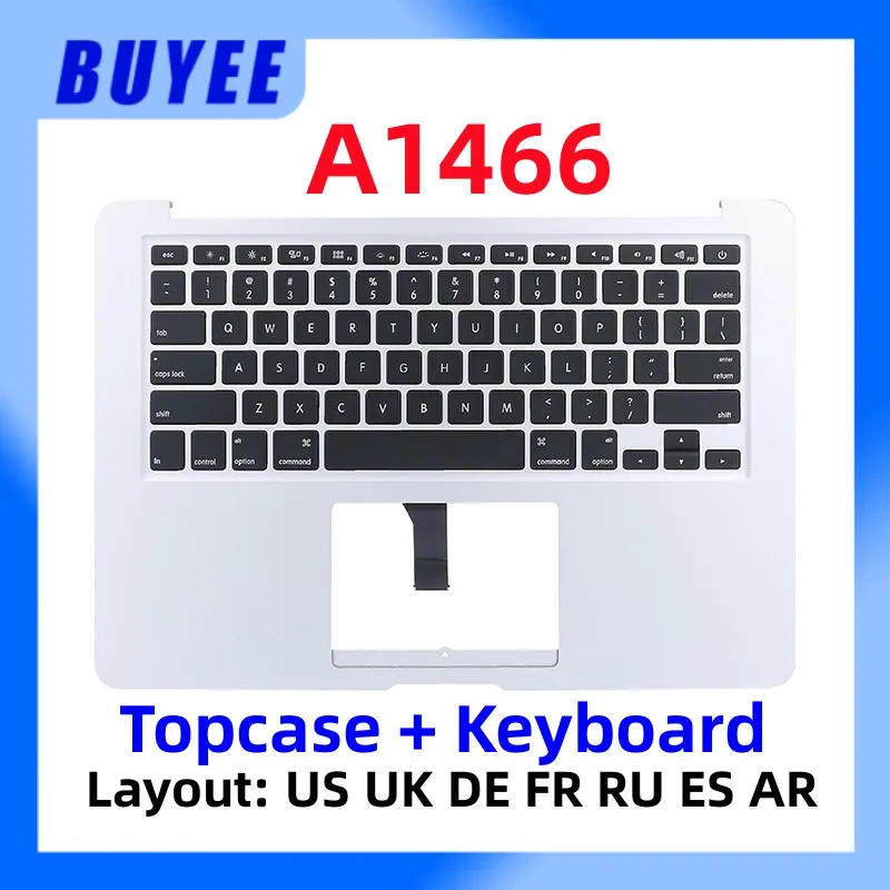 

Original 99New For Macbook Air 13.3" A1466 2013 Topcase Keyboard English US UK Spanish France Russian German Arabic