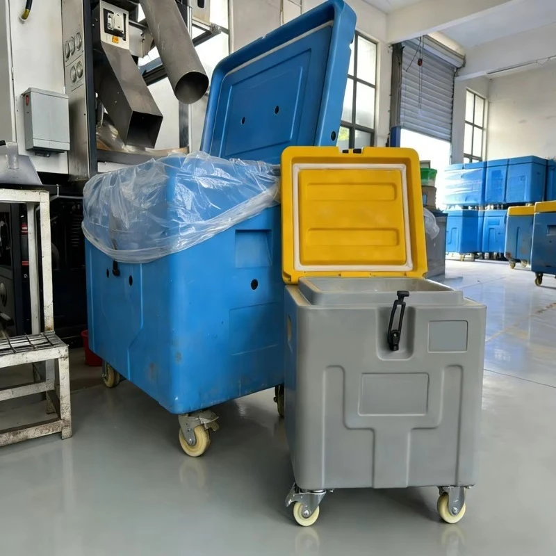 75L Rotomolding Heavy Duty Dry Ice Insulated Container Dry Ice Storage Box Food Grade Insulation
