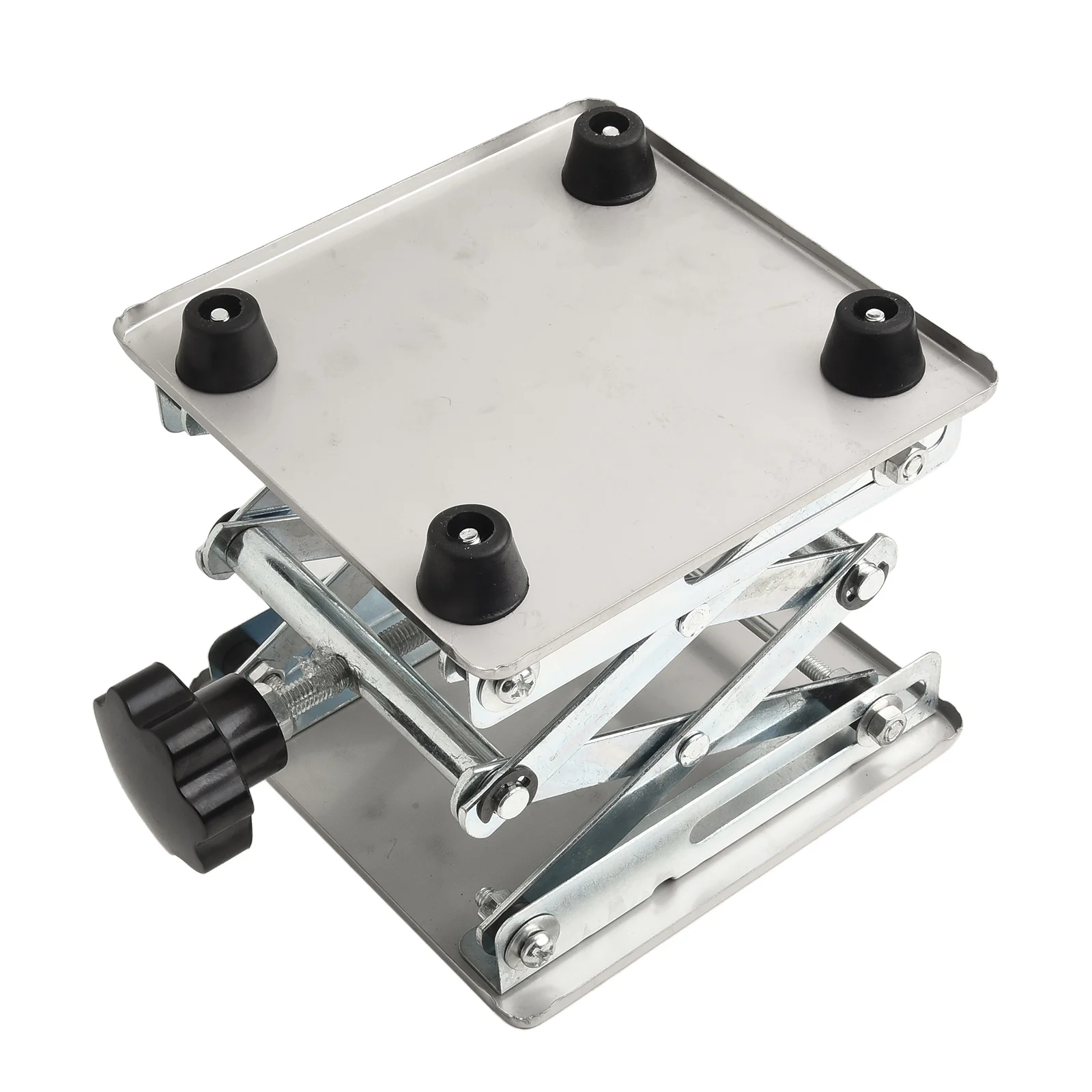 Adjustable Height Stand Lab Lifting Platform Laboratory Use 150 150 Mm lower Bottom Plate Easy To Use And Maintain