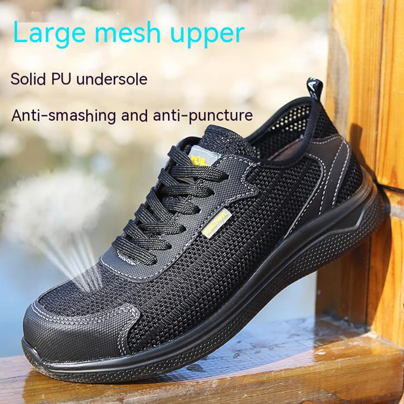 Lightweight Safety Shoes Men Women Work Shoes Steel Toe Cap Working Boots Sneakers Men Women Breathable Shoes Construction Shoes