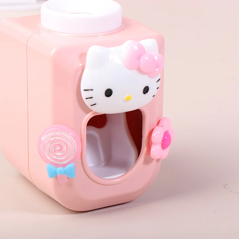 Hello Kitty Toothpaste Squeezer Sanrio Kawaii Cartoon Automatic Toothpaste Dispenser for Children Bathroom Supplies