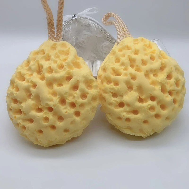 Honeycomb Bath Ball Sponge Shower Rub For Body Skin Exfoliation Massage Brush Scrubber Body Brush Wipe Bathroom Accessories