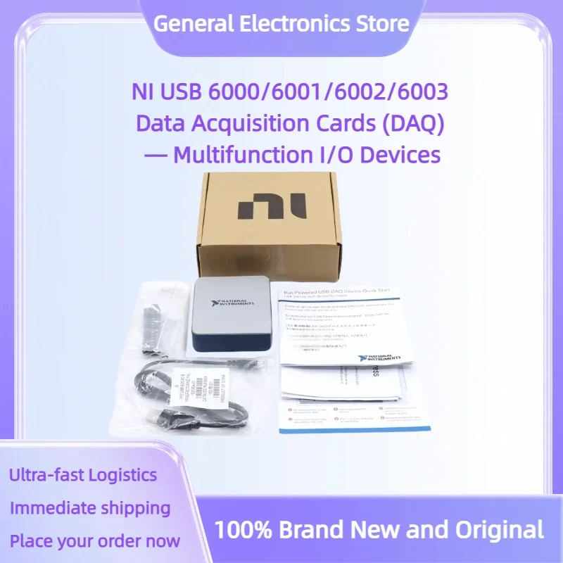 NI USB-6000/6001/6002/6003 Data Acquisition Cards (DAQ) — Multifunction I/O Devices