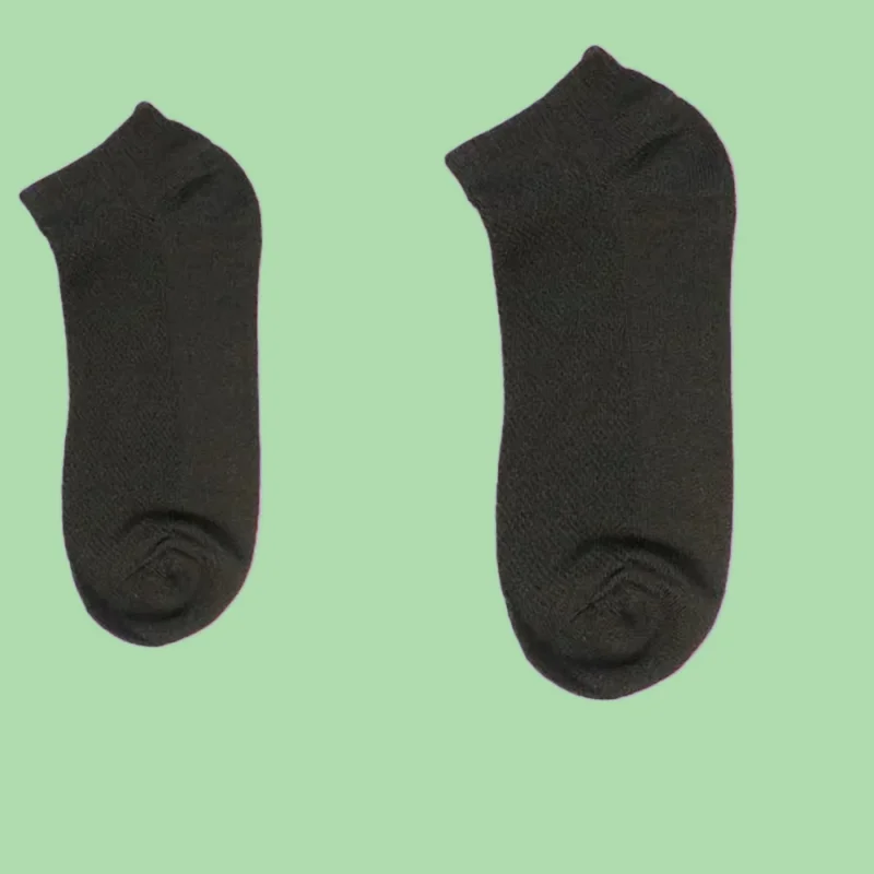 Chaussettes courtes unisexes en maille élastique pour hommes, chaussettes de rinçage décontractées, chaussettes de bateau de sport respirantes, document solide, haute qualité, mode, 6 paires