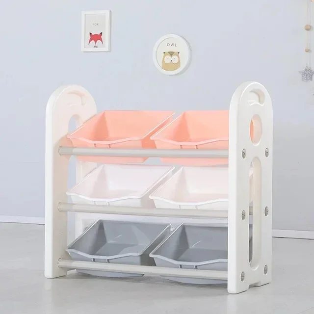 Children's Toy Storage Rack Living Room Household Storage Rack Infant Storage Cabinet Baby Clothes Finishing Cabinet