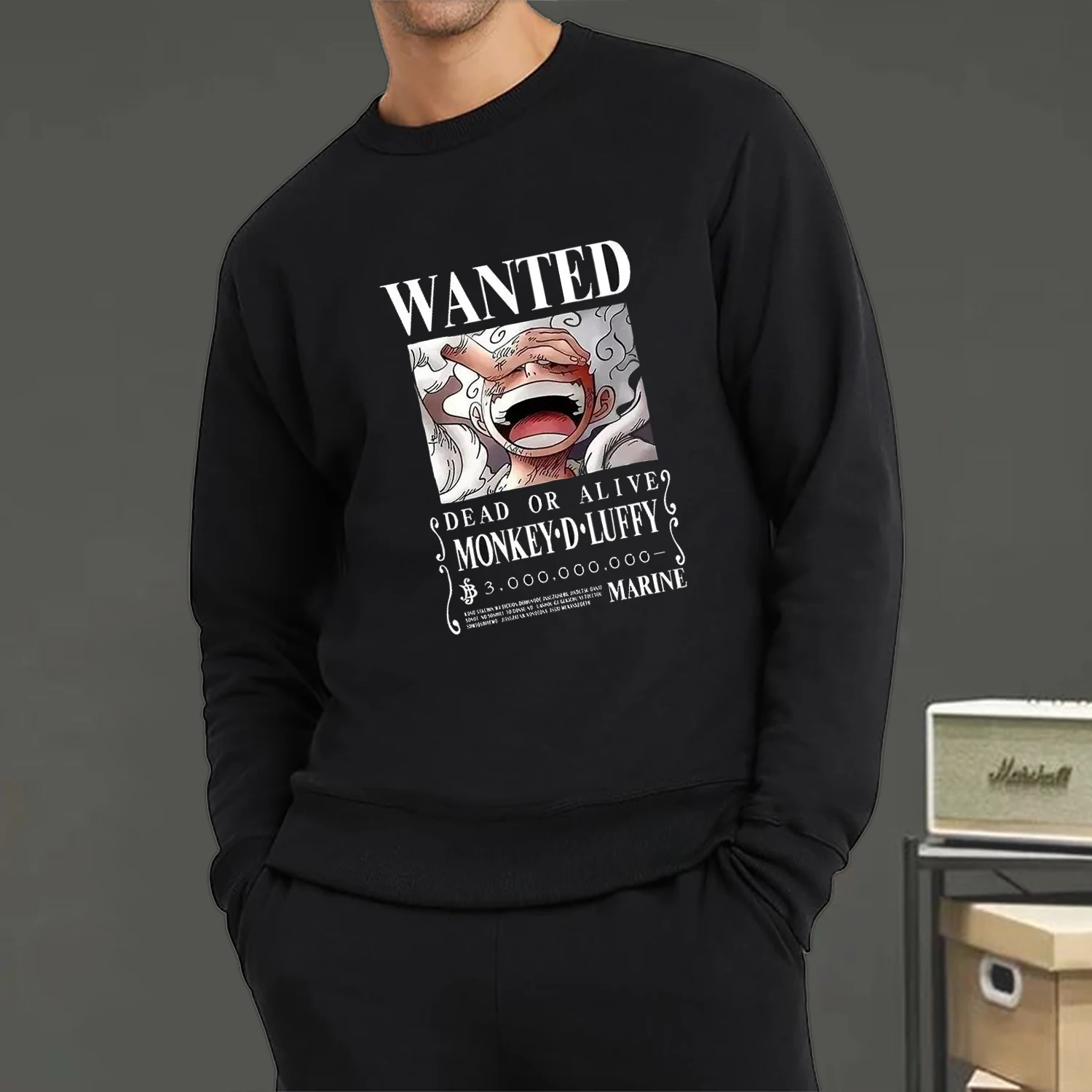 

Fashion Anime Womens Mens Sweatshirt ONE PIECE CHOPPER Shanks Pullover Crewneck Soft Breathable Hoodie Autumn Unisex Streetwear