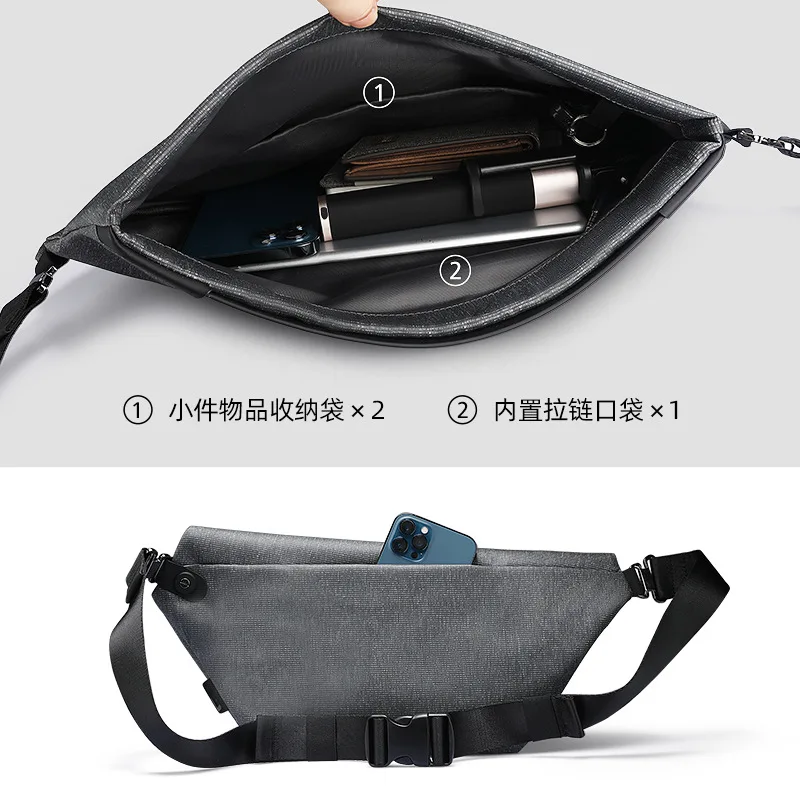 Mark Ryden Anti-theft Bagpack Men Sling  Shoulder Bag Waterproof Travel Small Chest Bag Slim Purse Crossbody Bag Casual Daypacks