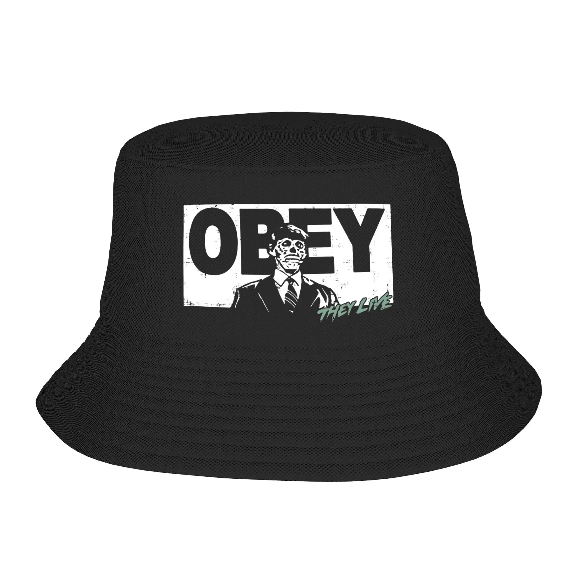 

Они живут Obey Панама Боб Шляпы Открытый Прохладный Двусторонний Для Летней Пляжной Рыбалки Унисекс Рыбацкие Кепки