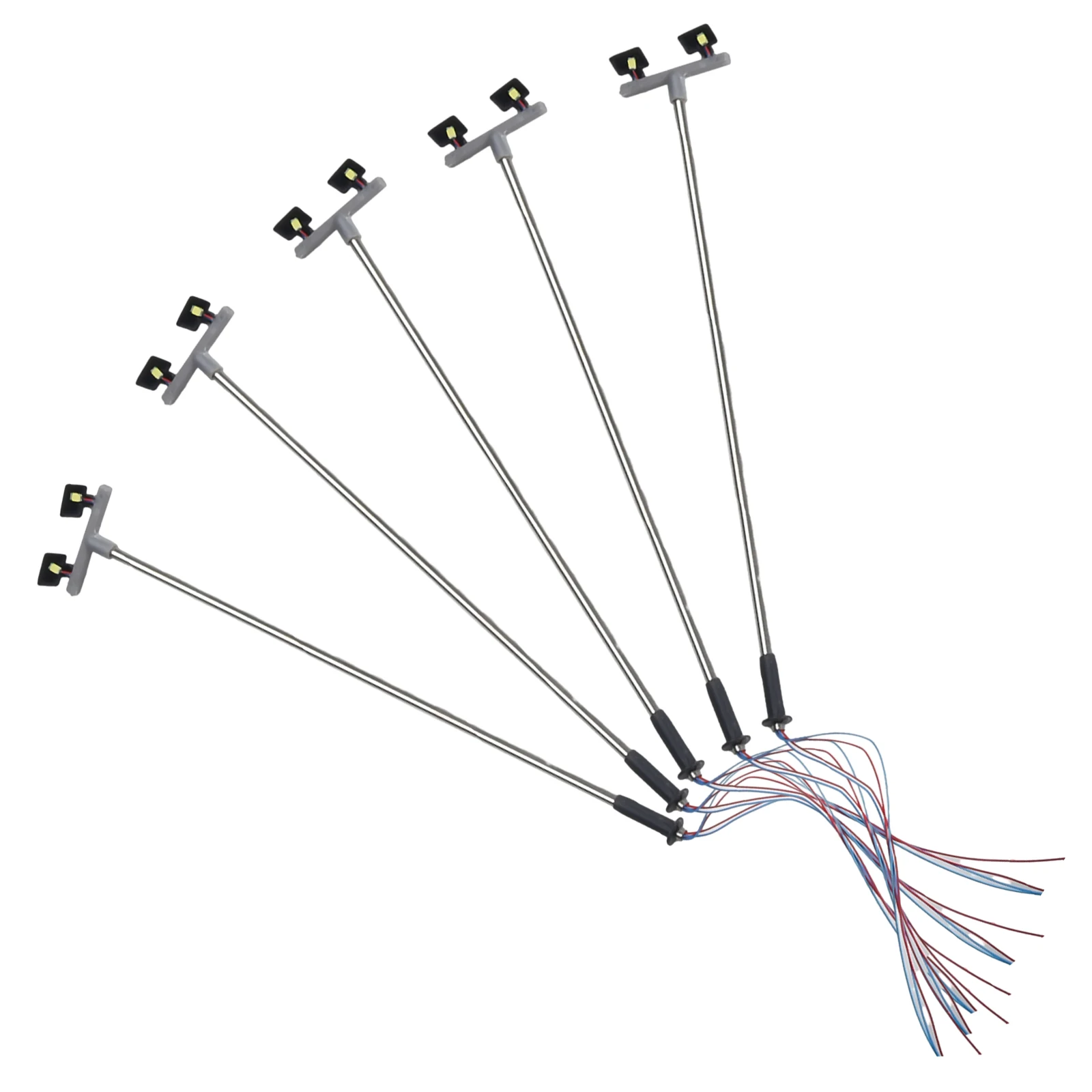 Twin Lights Model Accessories Flood Light LED Lights Layout OO 00 Guage Railway Train 1:76 5 Pack High Quality