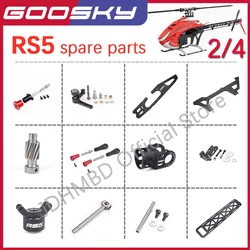GOOSKY RS5 Helicopter Original Spare Parts Side Panel Motor Gear Tail push rod Ball joint set Tail Case Tail Shaft Battery tray