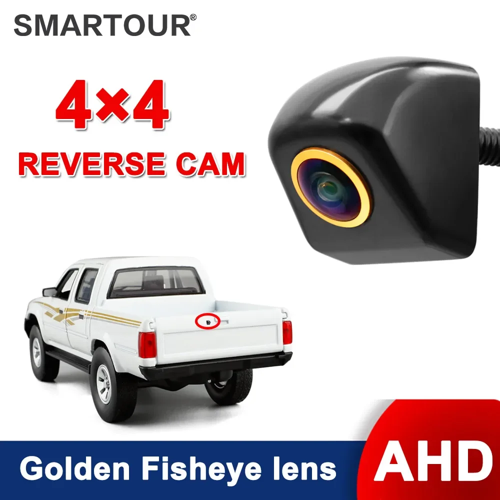 

SMARTOUR 180° Fisheye Lens 1920x1080P HD AHD Vehicle Rear View Reverse Camera Vertical installation Metal Body Black Car Camera