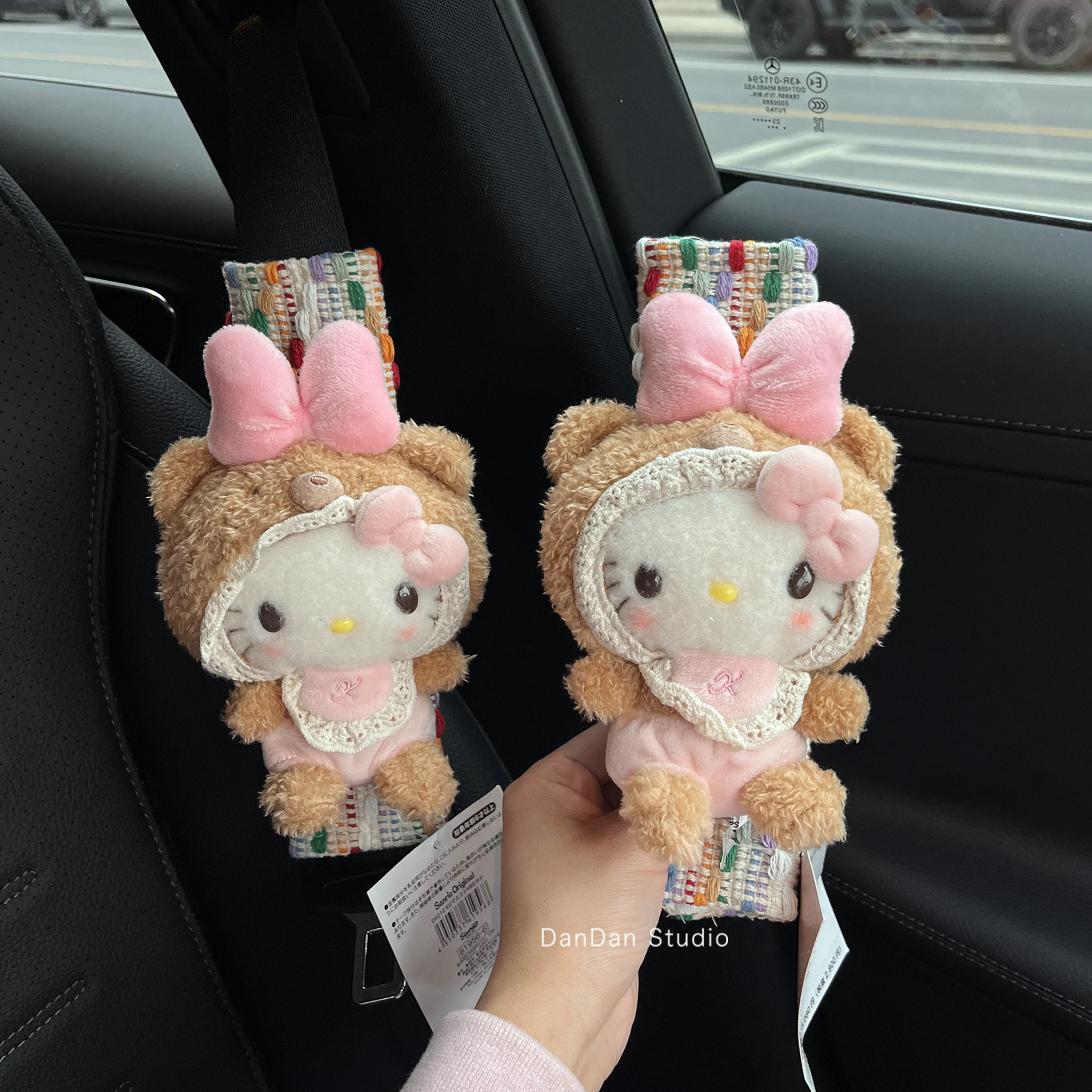 

Colorful Weaving Brown Car Seat Belt Covers Car Accessories Car Safety Belt Pad Shoulder Pad Soft For Girl Interior Decor