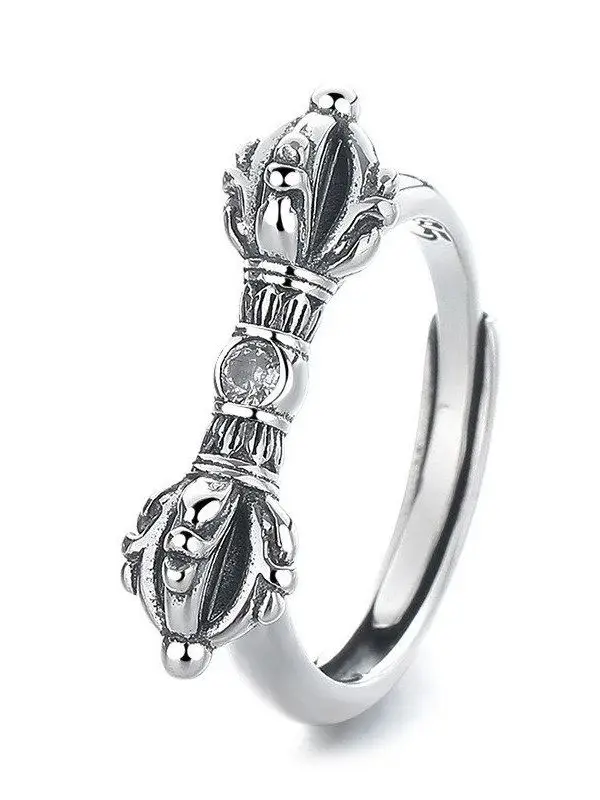 anello-in-argento-s925-stile-tibetano-con-design-vajra-buddha-finitura-antica-gioiello-alla-moda-per-donna-misura-regolabile