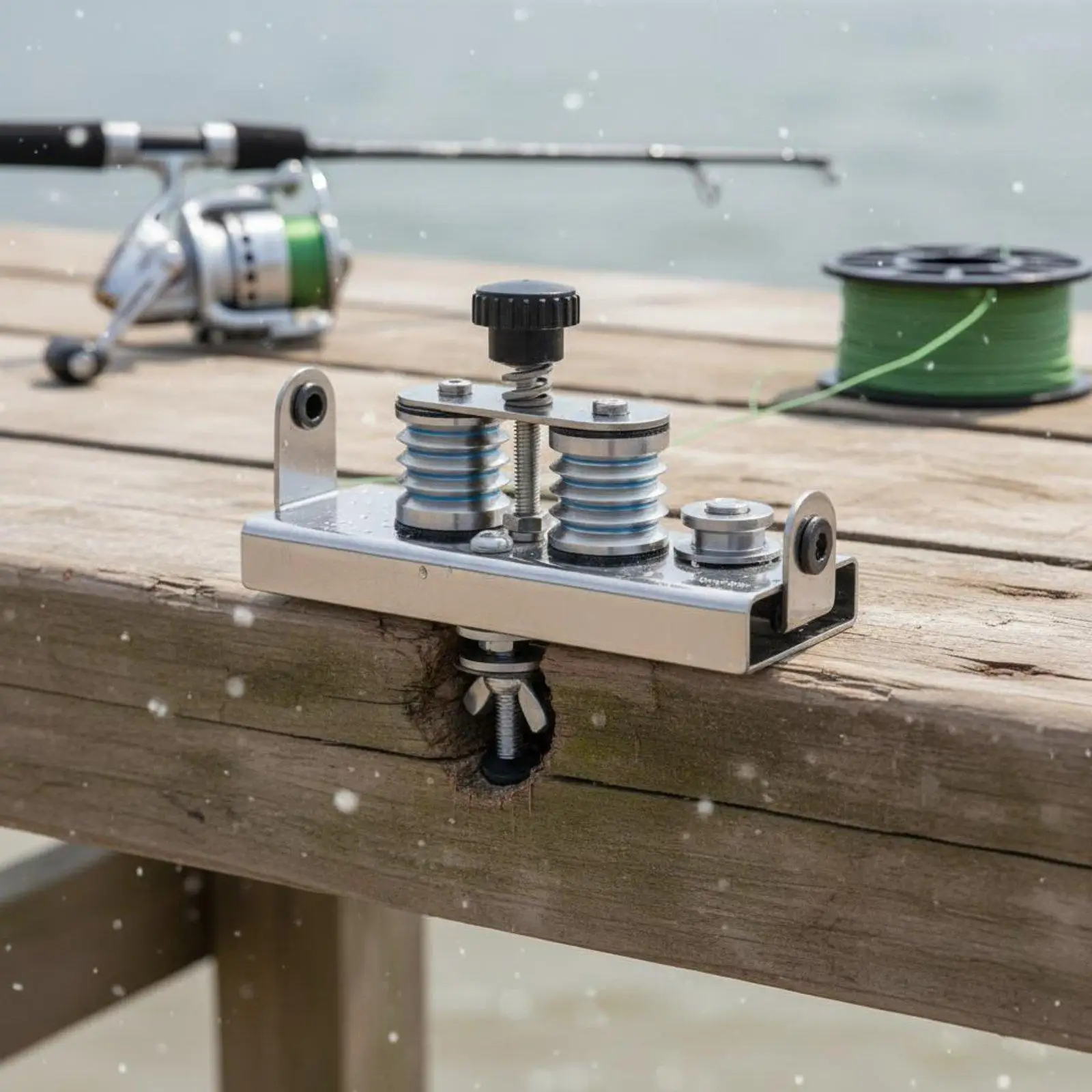 Fishing Reel Adjustable Line Winding Machine Stainless Steel Tensioner for Braided Fishing Thread and Cord