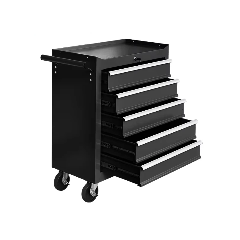 a forHigh Quality 7-Drawer Steel Complete Tool Cart Heavy Duty Rolling Storage Waterproof Lockable From Factory