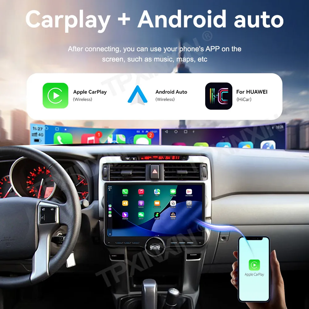 11.5 Inch Screen Car Radio For Toyota 4Runner 2010-2015 Android GPS Navigation Multimedia Video Player Stereo Receiver Head Unit