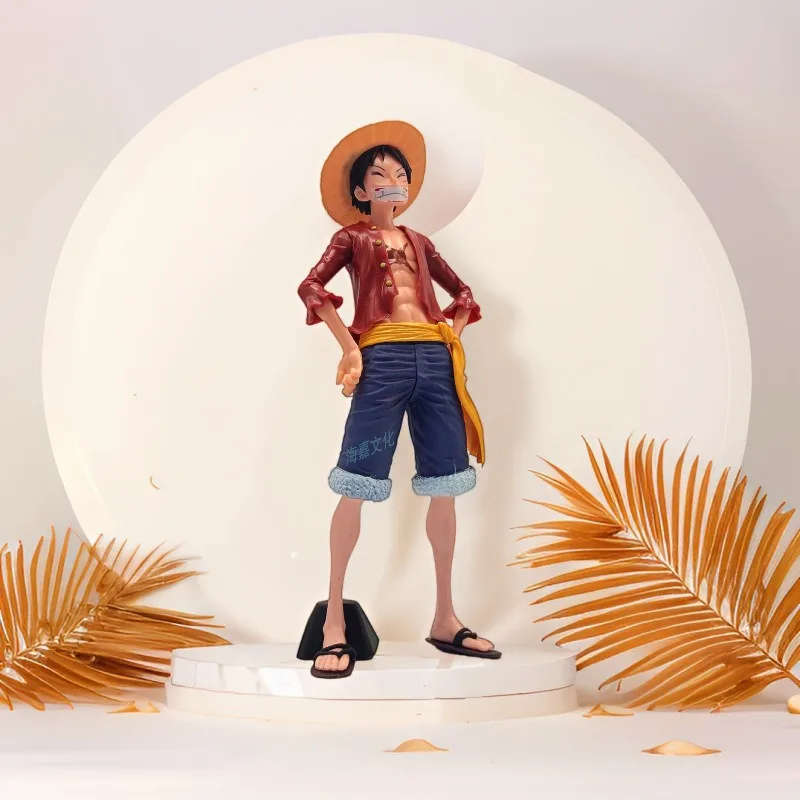 

One Piece Luffy Smiley Face Luffy Mengqi D Luffy Face Changing Luffy Handmade PVC Model Ornament Christmas Decoration Gift