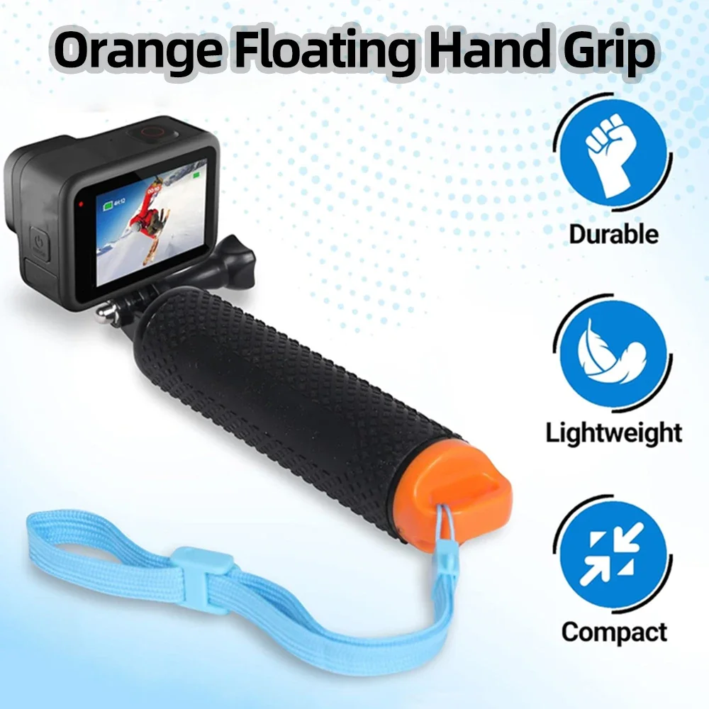 Waterproof Handle Floating Hand Grip For GoPro Hero 12 11 10 9 8 7 6 5 4 Insta360 X3 X2 DJI Action 3 Action Camera Accessories