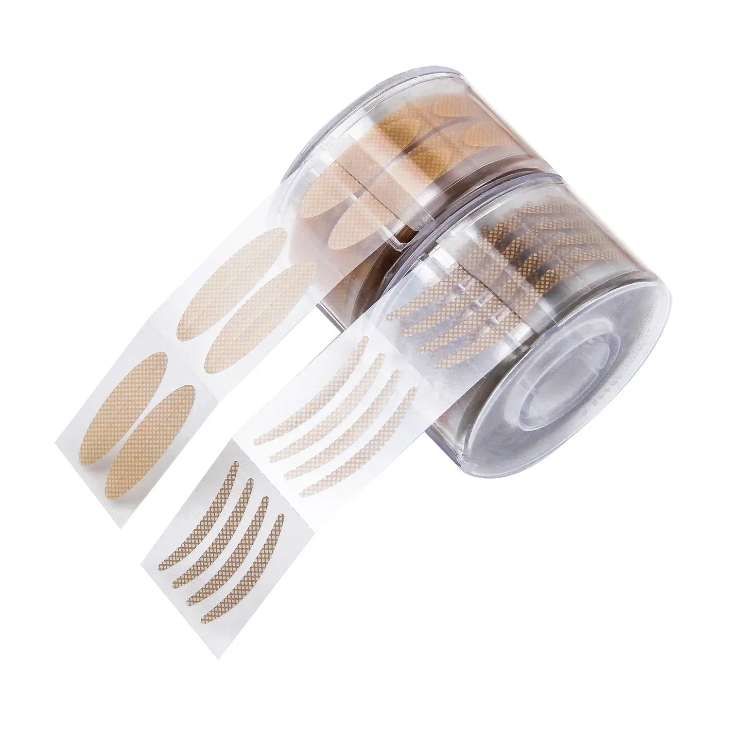 Przezroczyste Szare Beżowe Duże Oczy Niewidoczna Koronka Siatka Włókno Samoprzylepne Naklejki na Powieki Taśma do Powiek Podwójnych Naklejki do Makijażu