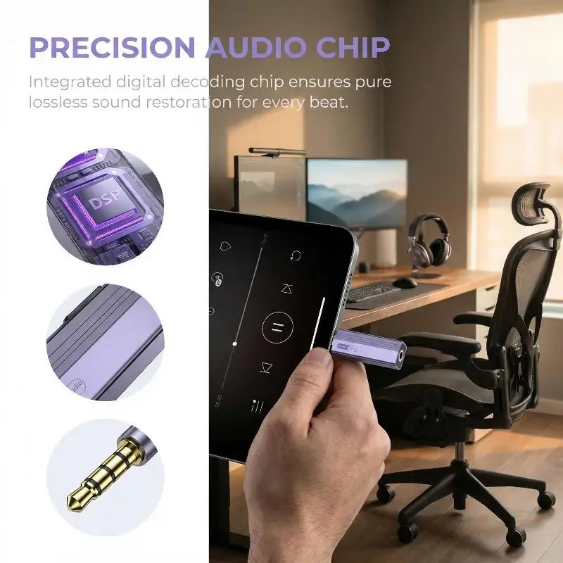 New！1Pcs USB A /USB-C 3 5mm Audio Aux Converter USB Type C To 3.5 Jack Earphone Adapter For Phone 15 16 Pro MAX
