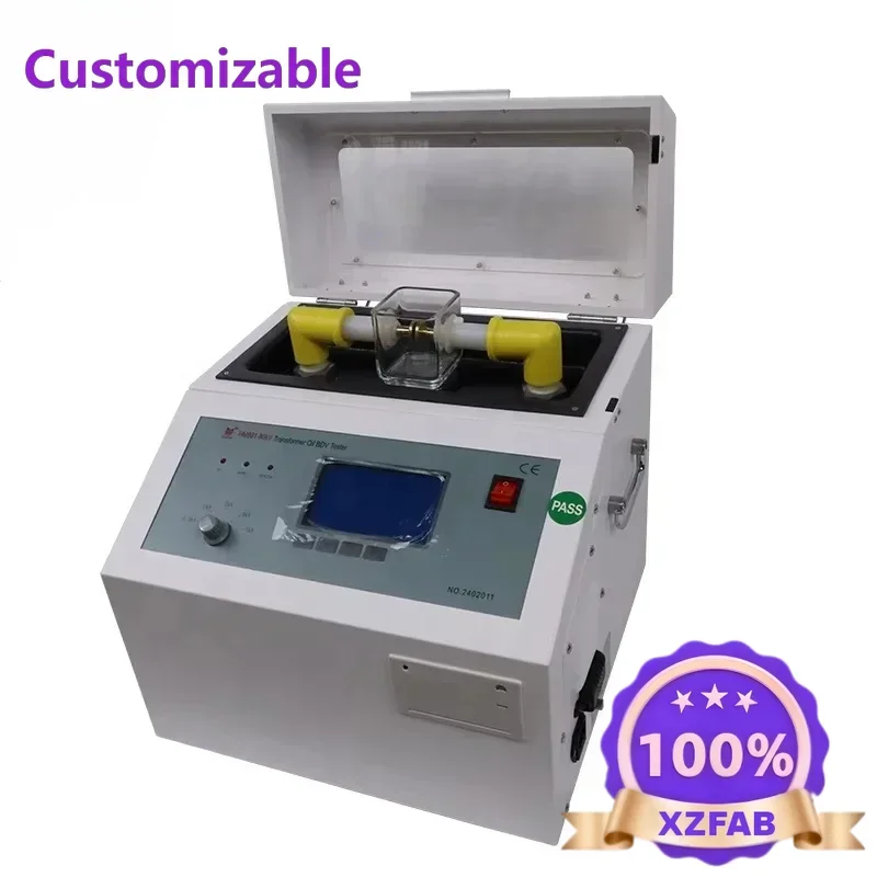 Factory Direct 2026 HMDQ Transformer Oil Dielectric Strength Tester ASTM  oil breakdown voltage testing tool 80kv oil bdv analyz