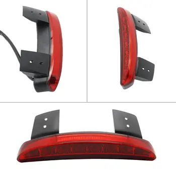 Guardabarros trasero LED con borde recortado, luz de freno y señal de giro ámbar para motocicleta Harley Sportster XL883 1200, color rojo ahumado 8 best sales Luz trasera Harley - №5