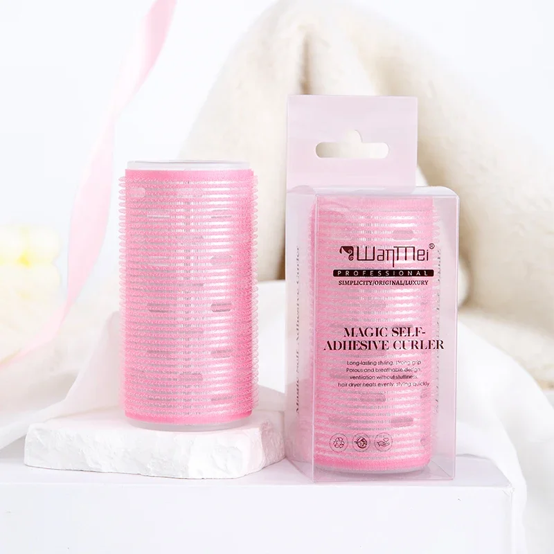 1pcs No Heat Self-Adhesive Hair Rollers Natural Fluffy Bangs Curler Heatless Hair Waver Styling Curling Tools for Women