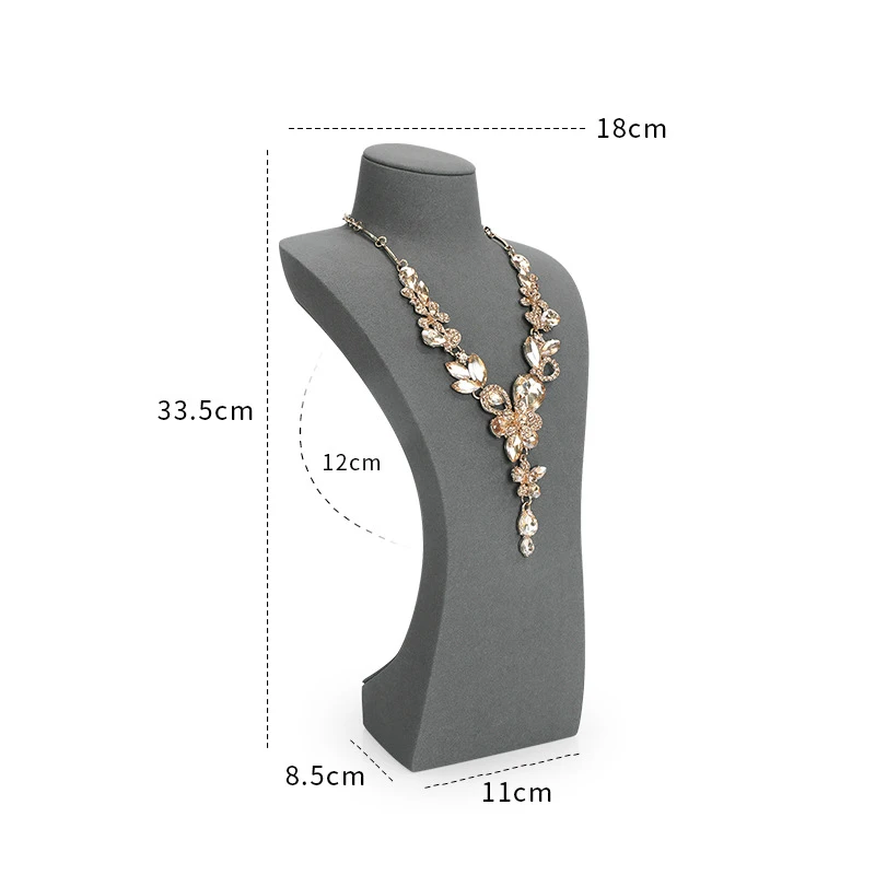 

The high-end grey super-fine jewelry display stand is a display prop for necklaces, bracelets, earrings and other accessories