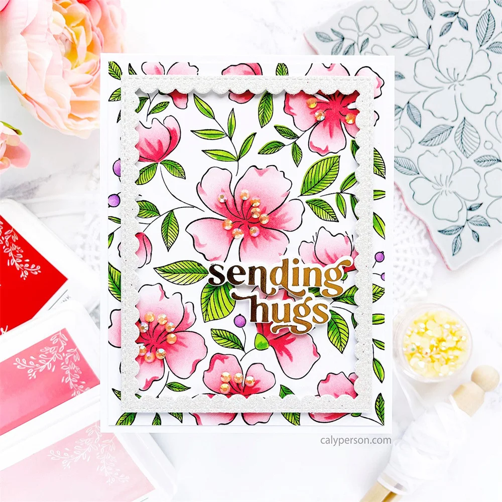 2022 Newest Delicate Floral Print Dies Scrapbook Decorate Embossing Craft Silicone Stamps Set Diy Greeting Card Handmade Stencil