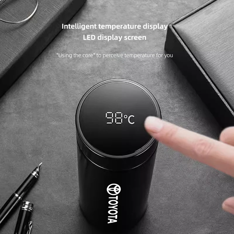 سيارة كوب معزول 500 مللي كوب ماء القهوة الشاي الترمس لتويوتا غازو سباق TRD كورولا يارس شر أوريس Rav4 بريوس برادو #2