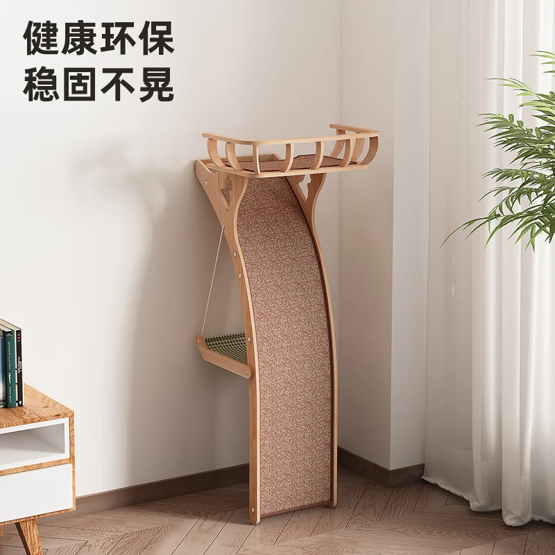 

climbing frame cat nest cat tree integrated solid wood cat shelf