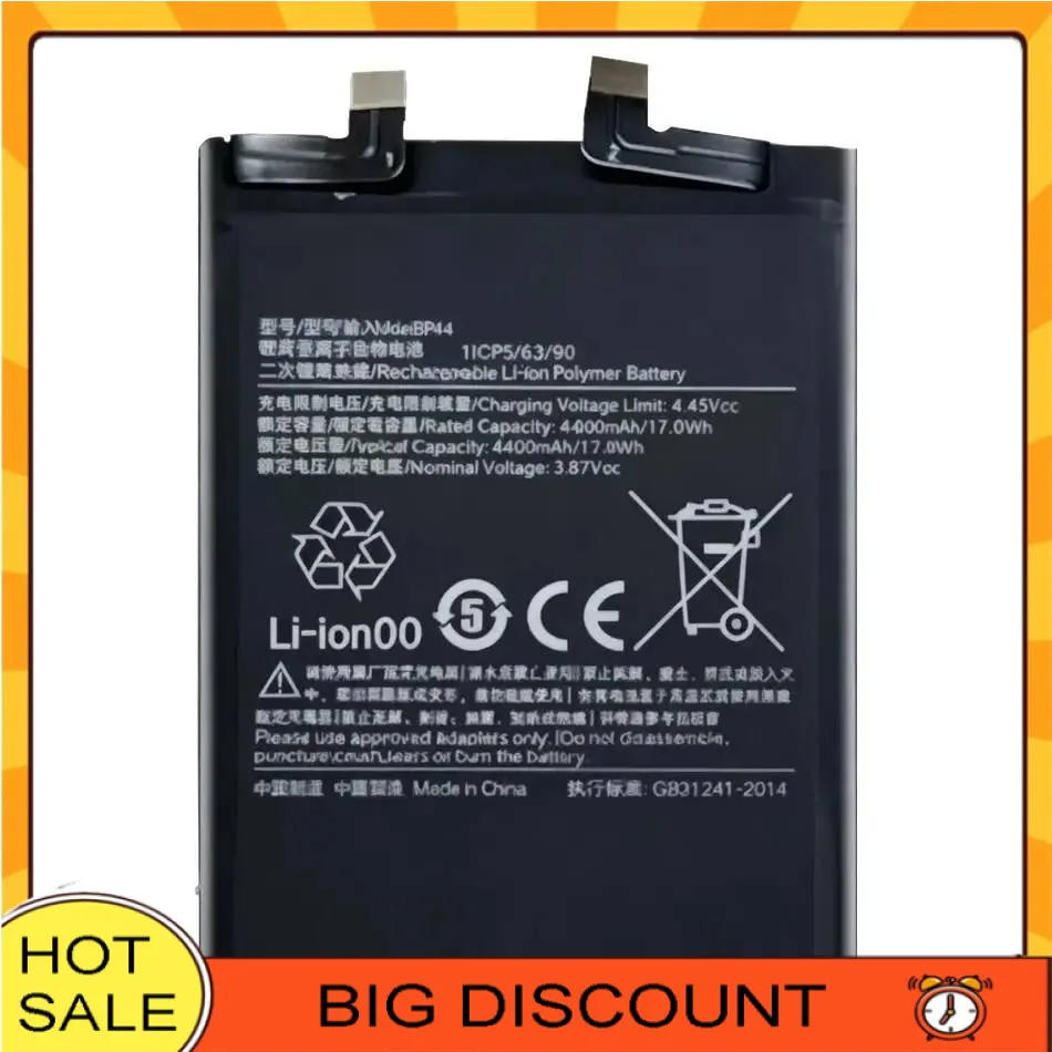 

BP44 Fast Charging 4500Mah Mobile Phone Battery For Xiaomi Civi 1 1S